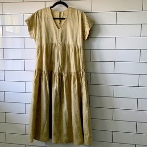 Rylee & Cru check maxi dress